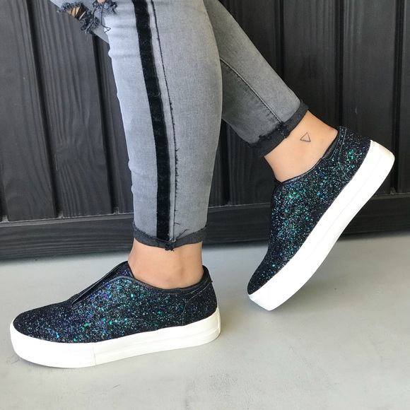 Nordstrom Shoes - Sparkle Glitter Chunky Platform Slip On Sneakers